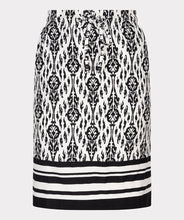 Load image into Gallery viewer, esqualo two tone skirt in Ikat print showing front of skirt
