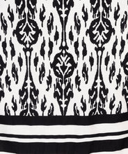 Load image into Gallery viewer, esqualo two tone skirt in Ikat print closeup
