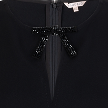 Load image into Gallery viewer, Close Up of Esqualo Bow Brooch Blouse.

