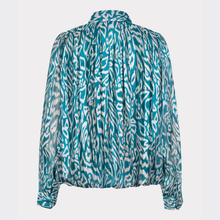 Load image into Gallery viewer, Esqualo Puffed Hem Blouse | Crystal Glow
