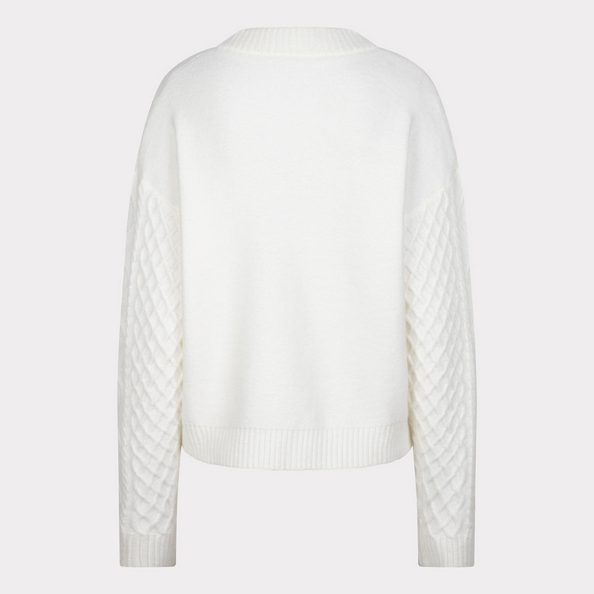 Esqualo Cable Knit Sweater | Off-White