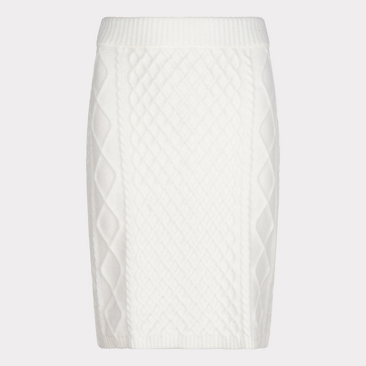 Esqualo Cable Knit Skirt | Off-White