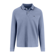 Load image into Gallery viewer, Fynch Hatton Textured L/S Polo w/Trim
