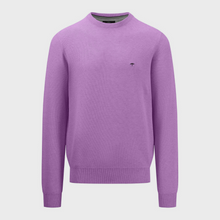 Load image into Gallery viewer, Fynch Hatton Structured Knit Jumper | Blue / Lavender / Red
