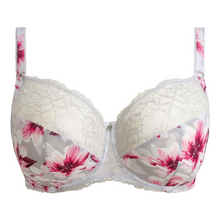 Load image into Gallery viewer, Floral pattern bra on a white background
