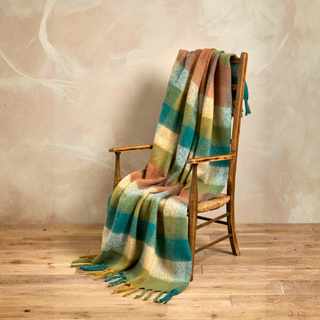 Faux Mohair Check Throw | 130x170cm