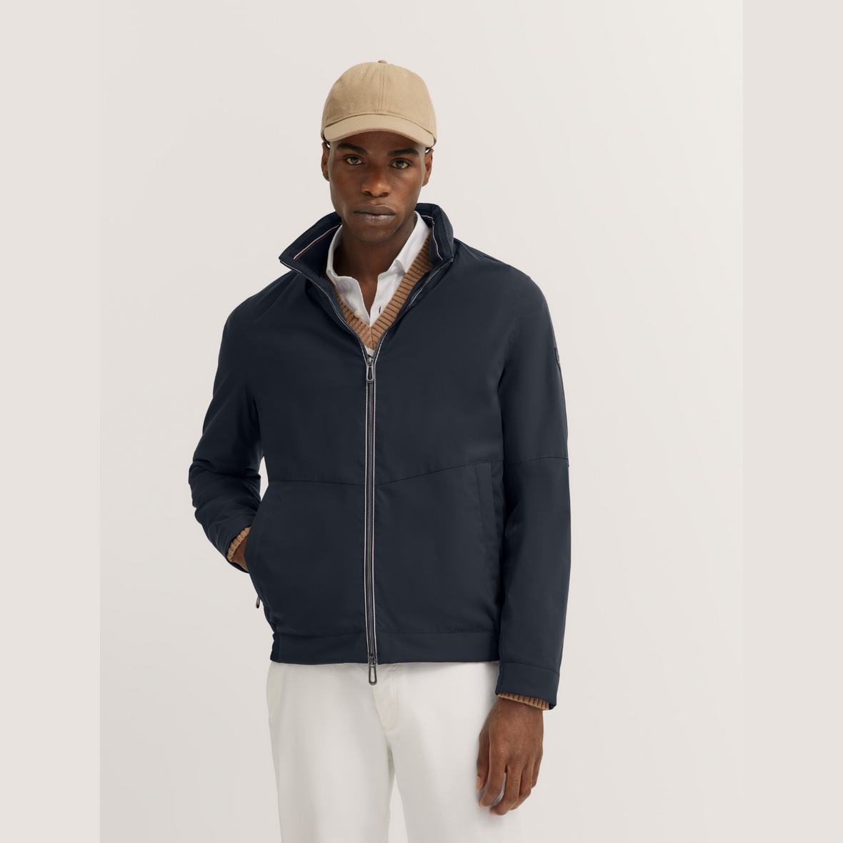 Front of Jacket on Model 