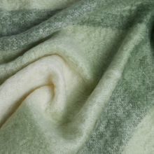 Load image into Gallery viewer, Close-up of textured green fabric with a soft, plush surface.

