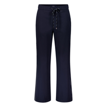 Load image into Gallery viewer, Navy blue pants with a drawstring on a white background
