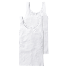 Load image into Gallery viewer, White tank top on a white background
