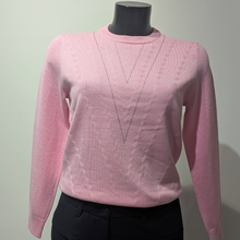 Load image into Gallery viewer, Pink sweater on a mannequin against a plain background
