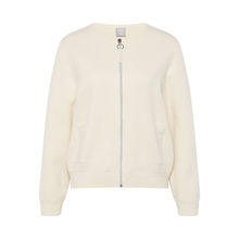 Load image into Gallery viewer, Cream-colored jacket with a zipper on a white background
