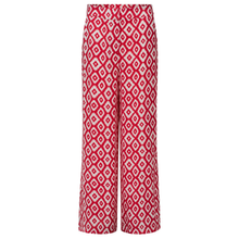Load image into Gallery viewer, Red and white patterned pants on a white background
