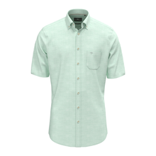 Load image into Gallery viewer, Light green short-sleeve shirt on a white background
