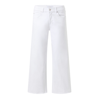 White jeans on a white background
