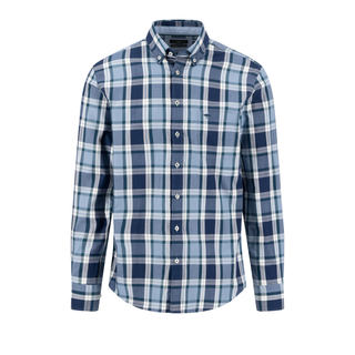 check shirt in teal colour 