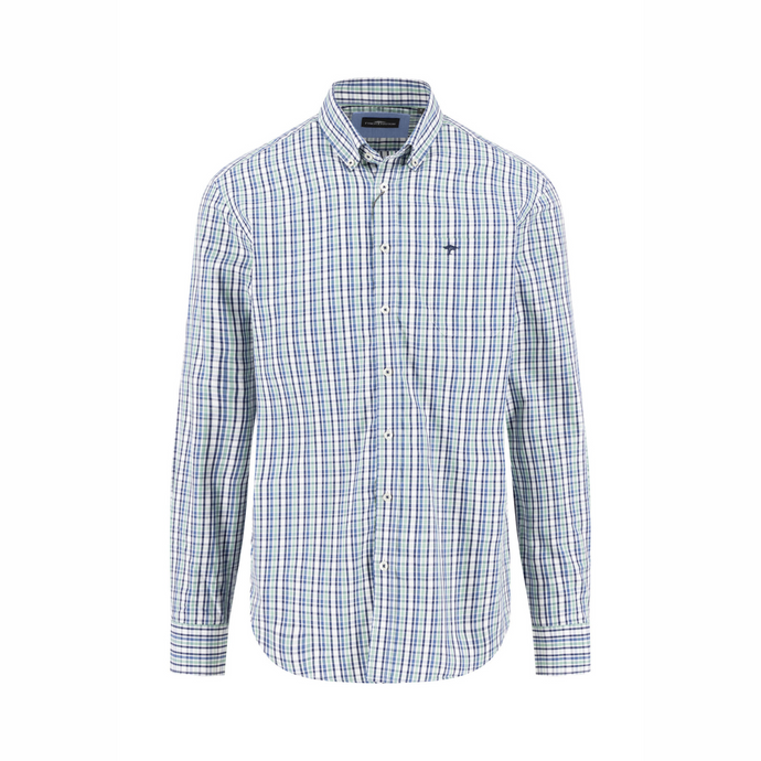 Checkered shirt on a white background