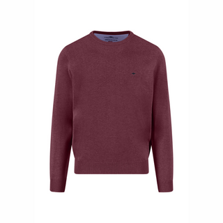 Maroon sweater on a white background