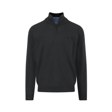 Load image into Gallery viewer, Black Zip Jumper on white background 
