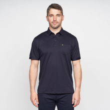 Load image into Gallery viewer, Navy Polo Shirt on model 
