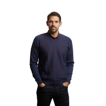 Load image into Gallery viewer, Gabicci Diamond Pattern Wool Mix V-Neck
