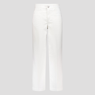 White pants on a light gray background