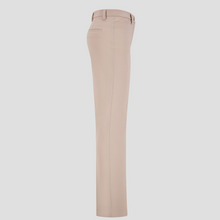 Load image into Gallery viewer, side profile of a product image of a kayla trouser. The slightly tapered straight leg design gives a flattering feminine silhouette while a front zip, button fastening and belt loops enhance both the trousers versatility and style status.
