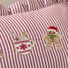 Load image into Gallery viewer, Christmas Gingerbread Stripe Cushion | 30x50cm
