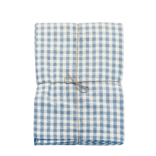 Walton & Co Gingham Tablecloth | Blue 130x230