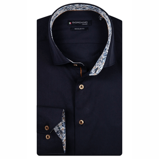 Giordano Plain L/S Shirt with Gold Button
