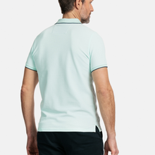 Load image into Gallery viewer, Rear of Polo Shirt on Male Model 
