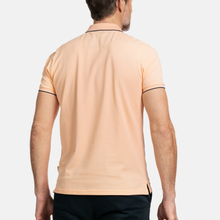 Load image into Gallery viewer, Rear of Polo Shirt on Male Model 
