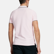 Load image into Gallery viewer, Rear of Polo Shirt on Male model 
