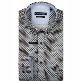 Giordano Print Stretch L/S Shirt