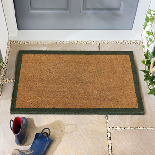 Coco Coir Border Green Mat | 45x75cm