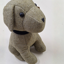 Load image into Gallery viewer, Donegal Herringbone Dog Door Stopper | Moss Green
