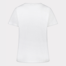 Load image into Gallery viewer, esqualo tshirt in off white colour showing back of tshirt
