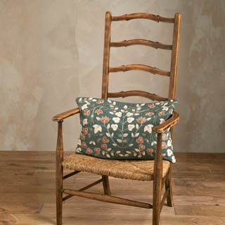 Embroidered Harewood Cushion