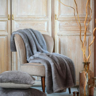 Harlow Plaid Taupe Throw | 130x150cm