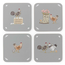 Load image into Gallery viewer, Hen House Lane Coasters Pack (4)
