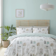 Load image into Gallery viewer, Home Sweet Home Duvet Set - Seafoam
