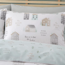 Load image into Gallery viewer, Home Sweet Home Duvet Set - Seafoam
