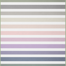 Load image into Gallery viewer, Striped fabric pattern with horizontal lines in various colors on a white background
