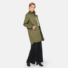 Load image into Gallery viewer, Ilse Jacobsen Art06 Quilted Coat | Army
