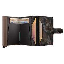 Load image into Gallery viewer, Camouflage wallet with card slots on a white background
