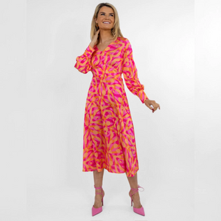 Kate & Pippa Birkin Dress | Pink & Orange