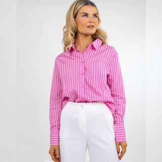 Kate & Pippa Stripe Oxford Shirt | Pink