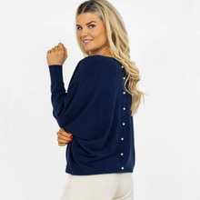 Load image into Gallery viewer, Kate &amp; Pippa Elba Jumper | Pink / Navy
