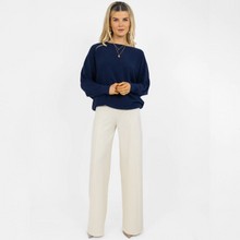 Load image into Gallery viewer, Kate &amp; Pippa Elba Jumper | Pink / Navy

