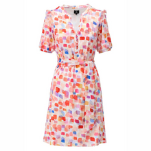 Load image into Gallery viewer, Belted Shoulder Ruffle Dress | Multicolour
